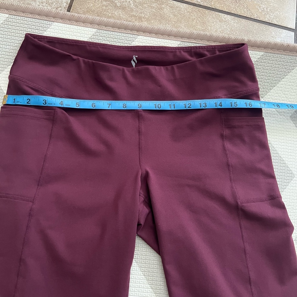 Skechers Maroon Active Leggings
